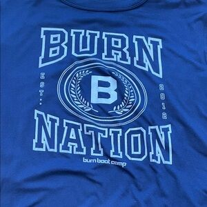 Burn Boot Camp Blue Short Sleeve Tee